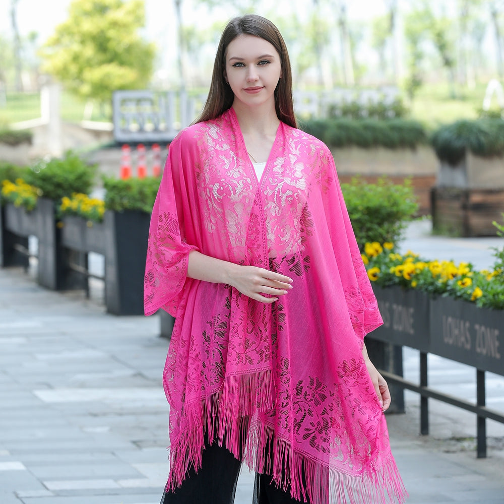 Hot pink clearance kimono cardigan