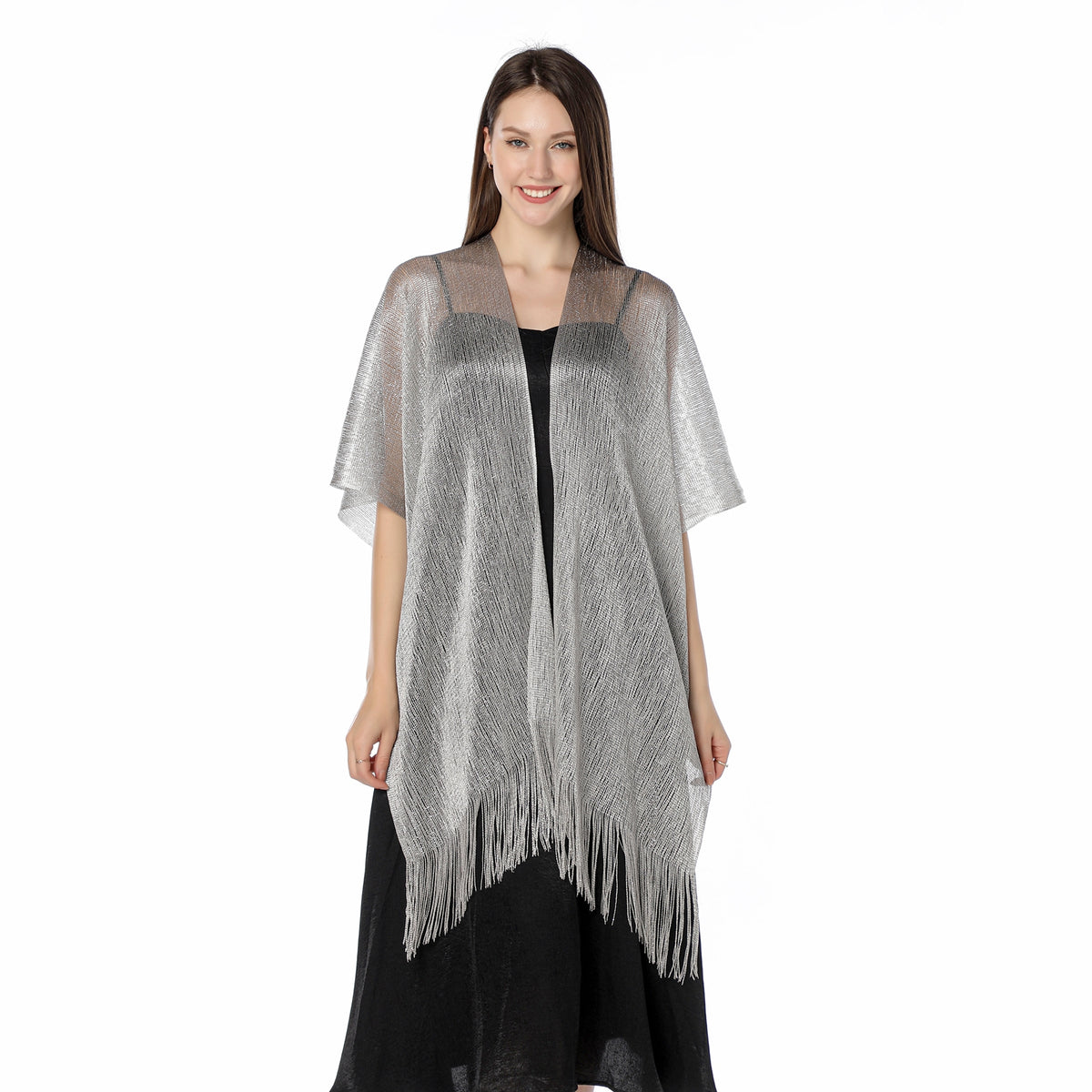 Silver hot sale sheer cardigan