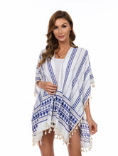 Load image into Gallery viewer, Blue Patterned Kimono
