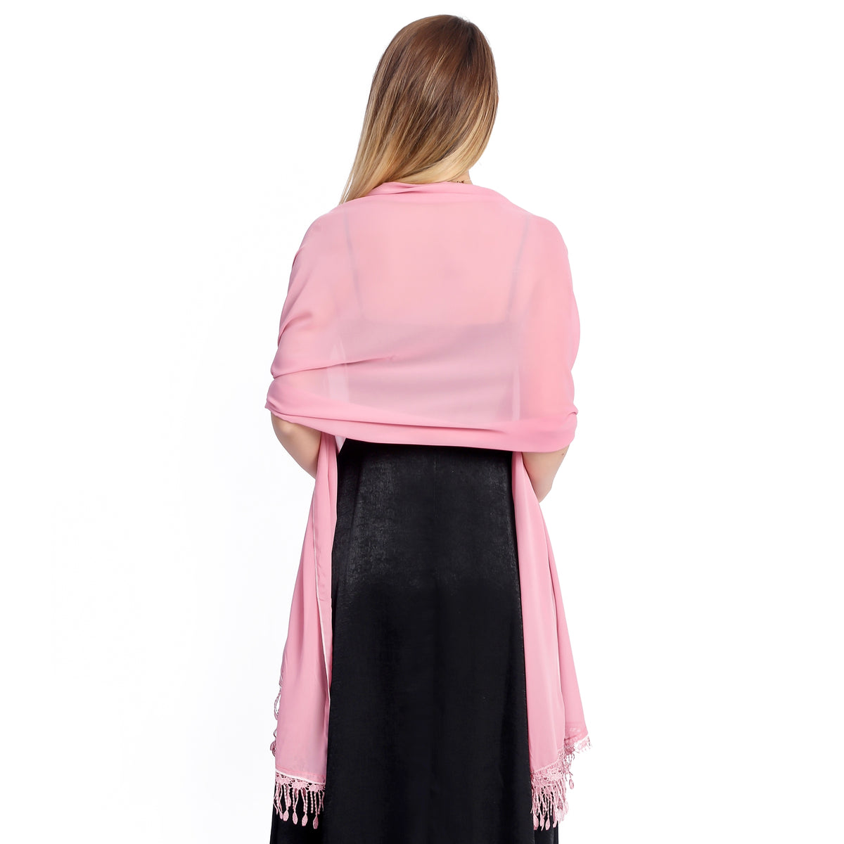 Chiffon Shawl Dusty Pink main image 0