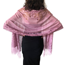 Load image into Gallery viewer, Lavender Lace Pashmina