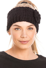 Load image into Gallery viewer, Women&#39;s Knitted Ear Warmer Headband With Flower