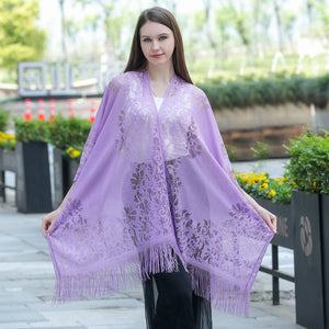 Purple Lace Kimono