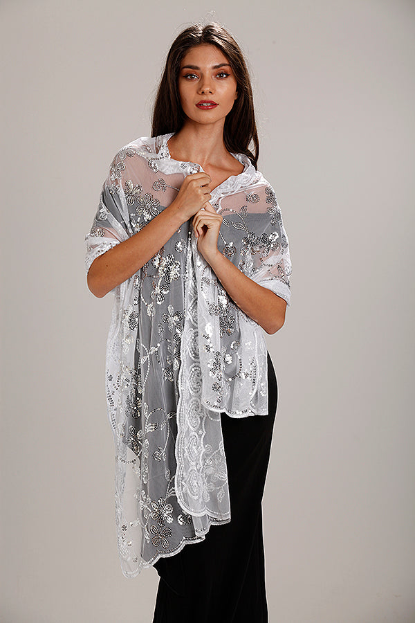 iman sequin shawl