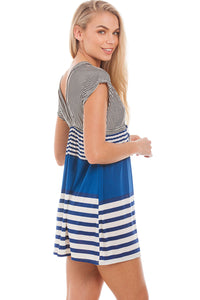 Striped Beach Dress S-M