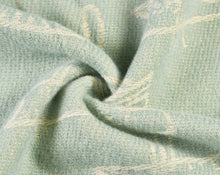 Load image into Gallery viewer, Cat Design Woven Winter Scarf In Sage