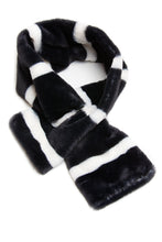Load image into Gallery viewer, Kids Striped Faux Fur Snood Scarf