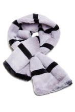 Load image into Gallery viewer, Kids Striped Faux Fur Snood Scarf