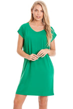 Load image into Gallery viewer, Green Maternity &amp; Breastfeeding Dress