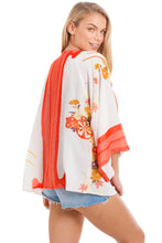 Load image into Gallery viewer, White &amp; Orange Kimono