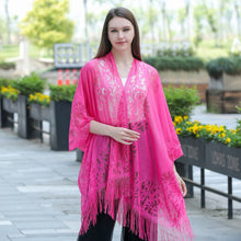 Load image into Gallery viewer, Hot Pink Lace Kimono