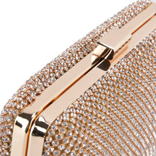 Load image into Gallery viewer, Gold Crystal Clutch