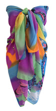 Load image into Gallery viewer, Multi-Coloured Butterfly Chiffon Sarong