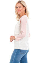 Load image into Gallery viewer, Pink Baseball Maternity &amp; Breastfeeding Top