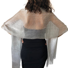 Load image into Gallery viewer, Silver Grey Shimmer Shawl