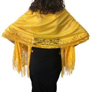 Yellow Lace Pashmina