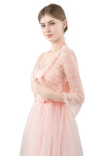 Load image into Gallery viewer, Pink Lace Open Cardigan