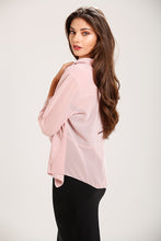 Load image into Gallery viewer, Pink Chiffon Jacket Style Cardigan