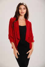 Load image into Gallery viewer, Red Jacket Style Chiffon Cardigan