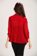 Load image into Gallery viewer, Red Jacket Style Chiffon Cardigan