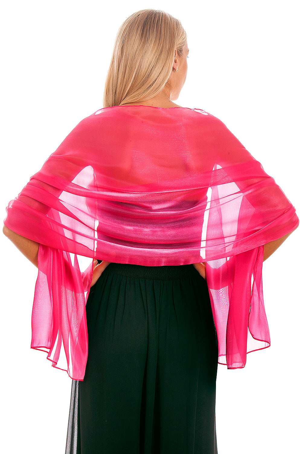 Hot Pink Silky Wedding Wrap