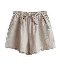 Load image into Gallery viewer, Womens Loose Fit Beige Shorts