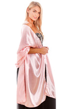 Load image into Gallery viewer, Pink Satin Wedding Wrap