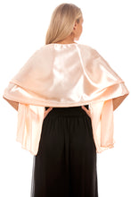 Load image into Gallery viewer, Peach Satin Wedding Wrap