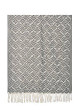 Load image into Gallery viewer, Womens Jacquard Woven Blanket Grey Scarf