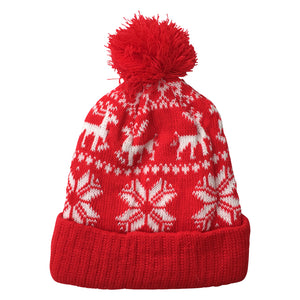 Red Christmas Beanie Hat