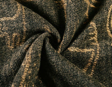 Load image into Gallery viewer, Cat Design Woven Winter Scarf In Olive