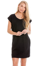 Load image into Gallery viewer, Black Maternity &amp; Breastfeeding Dress