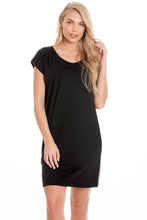 Load image into Gallery viewer, Black Maternity &amp; Breastfeeding Dress