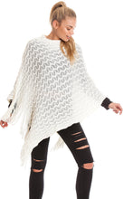 Load image into Gallery viewer, White Sequin Poncho