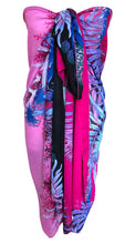 Load image into Gallery viewer, Tropical Pink &amp; Purple Chiffon Sarong