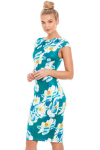 Load image into Gallery viewer, Blue Bodycon Summer Dress