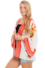 Load image into Gallery viewer, White &amp; Orange Kimono