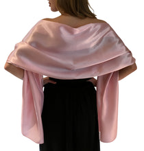 Load image into Gallery viewer, Pink Satin Wedding Wrap