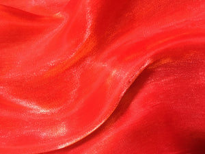 Iridescent Scarlet Red Pashmina Shawl Wedding Wrap Scarf